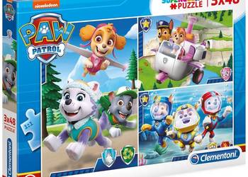 Puzzle Psi Patrol Chase Skye Marshall Everest 3x48 el.