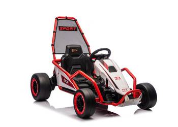 Gokart na akumulator drift 24V TORNADO czerwony 2x150W
