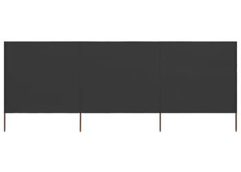 vidaXL Parawan 3-skrzydłowy z tkaniny, 400x160 cm, antracytowy(SKU:47150)