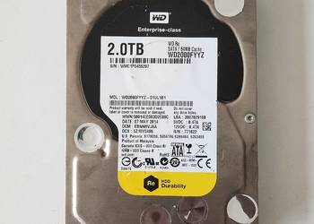 Dysk twardy Western Digital WD2000FYYZ Re HDD Durability 2 TB 3,5" SATA III