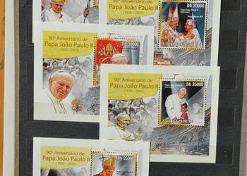 Znaczki. Papież Jan Paweł II Wyspy Św. Tomasza i Książęca ** Odmiana "A"