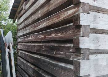 Drewniany budynek zrębowy