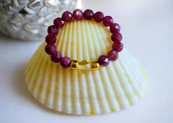 Pierścionek Rubin i Cytryn