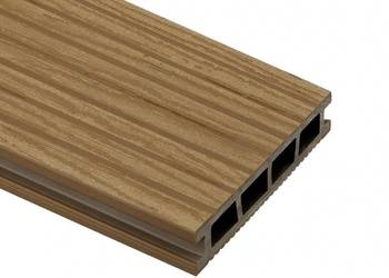 Deska tarasowa kompozytowa BERGDECK Wood Szczotkowana Teak Brąz miodowy 2,4