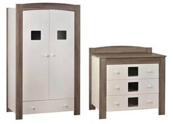 MEBLE dla dziecka - szafa i komoda BELLAMY HUBY, piękne meble do pokoju