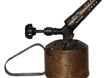 Zabytkowa Mosiężna Lampa Lutownicza G. Barthel Vintage Oryginał