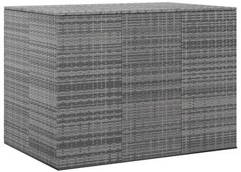 Skrzynia na poduszki ogrodowe, rattan PE, 145x100x103cm, szara(SKU:317231) Skrzynia na poduszki ogrodowe, rattan PE, 145x100x103cm, szara(SKU:317231)