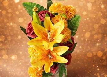 Kompozycja kwiatowa gotowy prezent