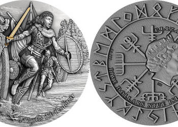 2021 Niue Island $5 - Wikingowie - Freydis Eiriksdottir