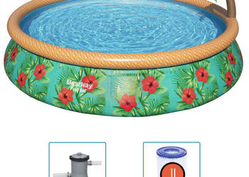 Bestway Nadmuchiwany basen ogrodowy Fast Set Paradise Palms 457x84 cm WM-9…