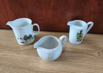 3 x kolekcjonerski mlecznik porcelanowy różnych manufaktur