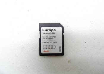 KARTA SD NAVI NAWIGACJI EUROPA 8X0919884D AUDI A1 8X A4 B8 A5 8T