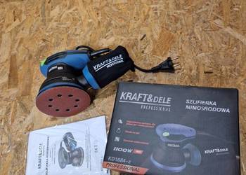Szlifierka Mimośrodowa Kraft&Dele 1100W Tarcza 125mm Mocna + Worek na pył