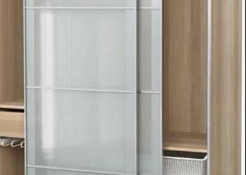  IKEA PAX 201x150x66 – szafa przesuwna, matowe szklane drzwi