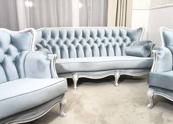 Komplet wypoczynkowy Ludwik sofa fotele Ludwikowski antyk