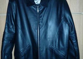 Skórzana czarna kurtka z podpinką .