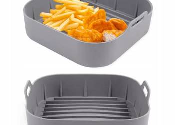Koszyk wkład wielorazowy do frytownicy AIRFRYER Silikonowy 20x20 cm