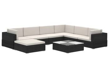 vidaXL 8-cz. zestaw wypoczynkowy do ogrodu, poduszki,(SKU:41261)