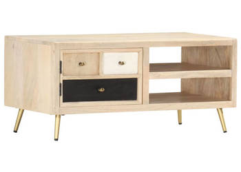 Stolik kawowy 90 x 45 x 40 cm lite drewno mango WM-286523