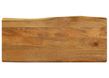 Blat stołu 90x40x38 cm naturalna krawędź lite drewno mango WM-370779