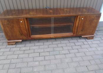 Komoda/ Szafka ART-DECO Niska RTV 200 Orzech Stara Antyk Po Renowacji.