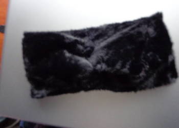 opaska czarna damska ciepła