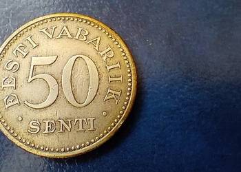 Stare monety 50 senti 1936 Estonia