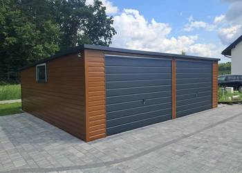 Garaż blaszany 7x5 . Konstrukcja W OCYNKU. Producent SZYBKA REALIZACJA