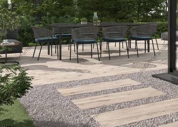 Tarasowe płytki imitujące deski 2cm 120x40 gat.2 Gardenwood lightbrown