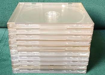 10 sztuk przeźroczystych pudełek pudełko na CD DVD