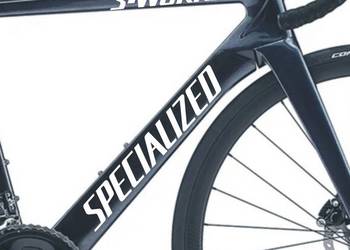 SPECIALIZED S-WORKS 40cm białe naklejki na rower gravel, górski, szosowy