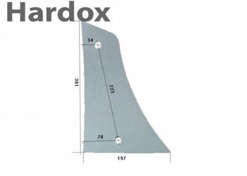 Pierś HARDOX P części do pługa UNIA grudziądz TUR IBIS VIS