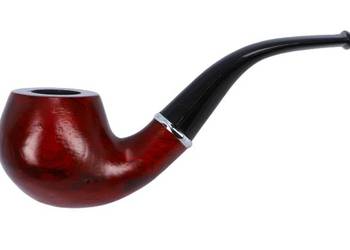 Elegancka Fajka Drewniana Gentelo z Zamszowym Etui 12 cm