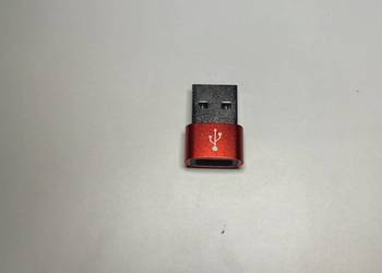 Przejściówka USB na Usb C Czerwona nowa DPD Przejściówka USB na Usb C Czerwona nowa DPD