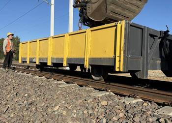 Wózek platforma kolejowa