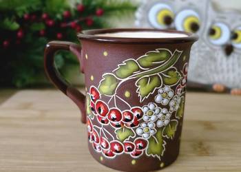 Piękny ręcznie robiony kubek ceramiczny 300 ml