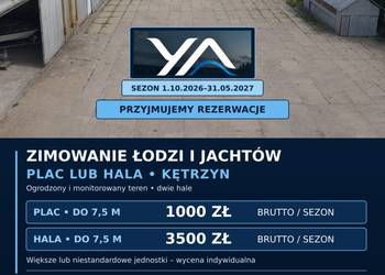 Zimowanie łodzi i jachtów – plac i hala – Kętrzyn