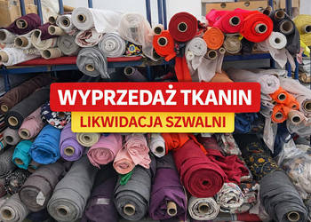 Likwidacja szwalni - wyprzedaż tkanin, duży wybór