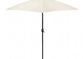 Składany parasol ogrodowy balkonowy regulowany 210 cm beżowy