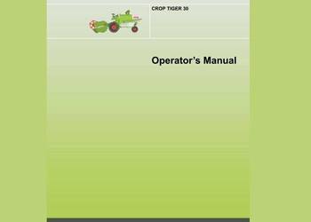 Claas CROP TIGER 30 instrukcja obsługi