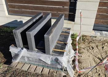 Palisada betonowa Drogbruk Impari grafit 8x30x100cm.
