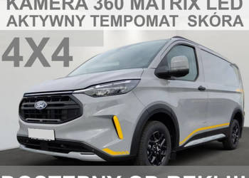 Ford Transit Custom Trail 4X4 L2 170KM A8 Kamera 360 Matrix Led Hak Skóra …