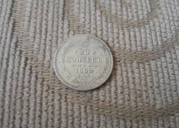 ROSJA 20 kopiejek 1869 - ALEKSANDER II srebro-możliw wysyłki