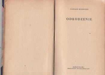 (03255) ODRODZENIE – LUCJAN RUDNICKI