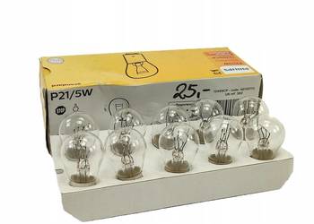 ŻARÓWKA KOMPLET 10 SZT. PHILIPS P21/5W - 12V - BAY15d - 21/5W - 12499CP
