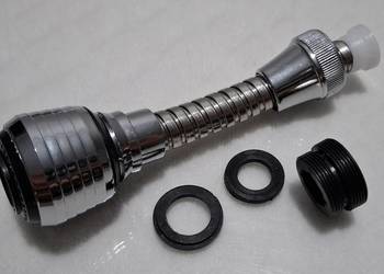Perlator na kran, przedłużka, dwu funkcyjna, 14,5cm, 22mm, 24mm