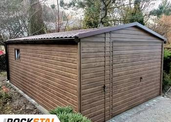 Garaż ocieplany z płyty warstwowej, blaszak, wiata