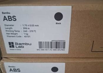 Filament Bambu Lab ABS czarny/black