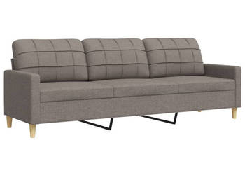 Sofa 3-osobowa kolor taupe 210 cm tapicerowana tkaniną WM-4007421