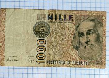 BANKNOT - 1000 LIRÓW 1982 ROK - WŁOCHY ( SER. CF 154788 S )
